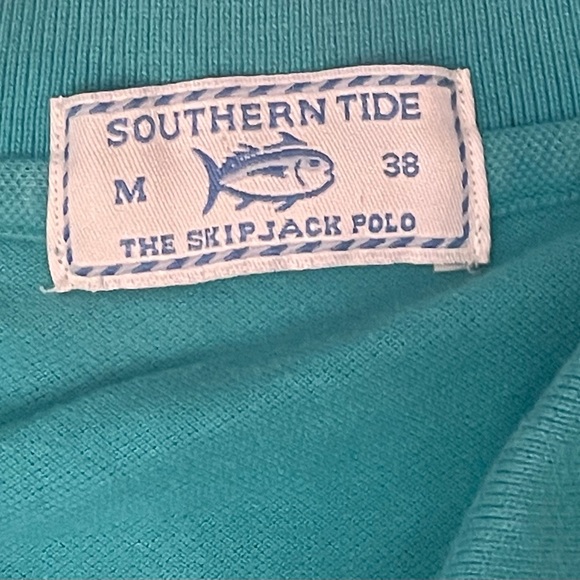Southern Tide Men's Green Polo Shirt - Picture 7 of 8